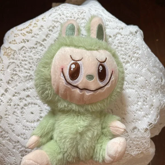 Labubu Green Plush 10 inch doll and with suction cup
