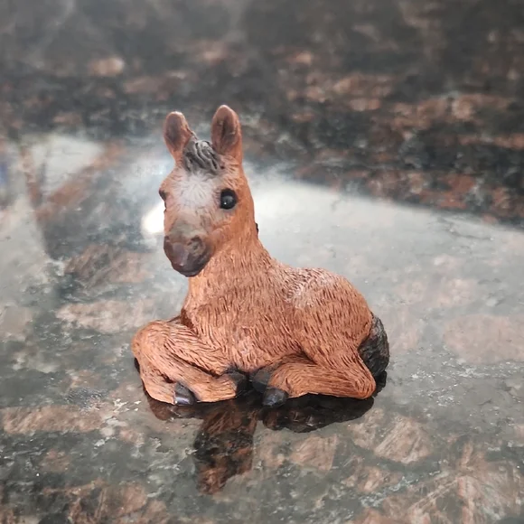 Stone Critters Littles Sorrel Arabian Vibtage Brown Colt
