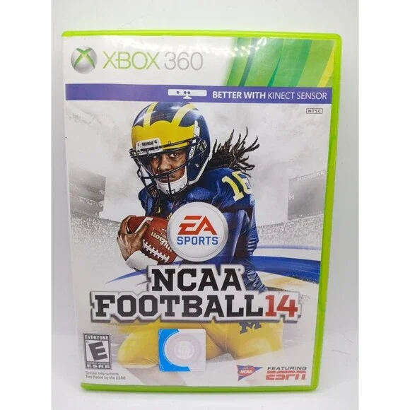 NCAA Football 14 (Microsoft Xbox 360) Case Only - NO DISC OR MANUAL, ONLY INSERT