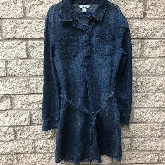 Girls Dark Jean Dress HG