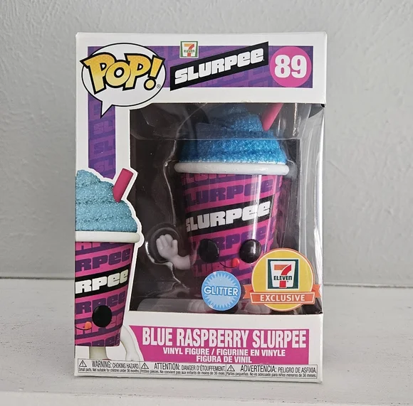 New In Box- Funko Pop! 7-11 Blue Rasberry Slurpee Figure- Glitter Exclusive-#89