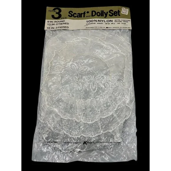3-Piece Scarf & Doily Set 9