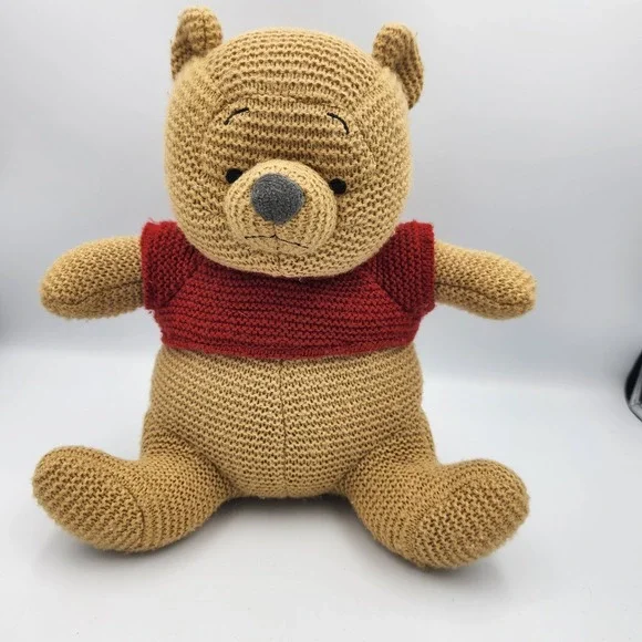Disney Parks Winnie The‎ Pooh Knit Plush Toy