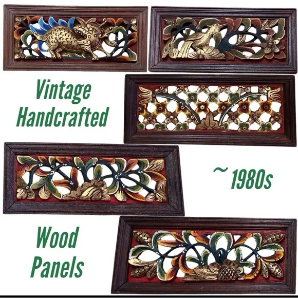 VTG Thailand - Hand-Crafted Wood Panels 1980’s