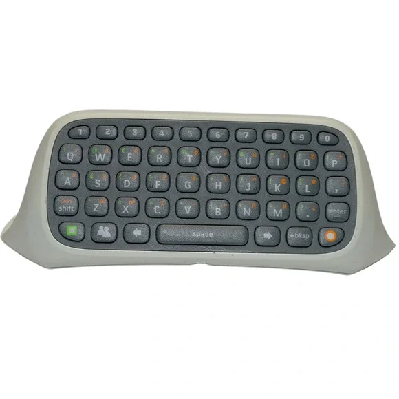 Official OEM Microsoft Xbox 360 Keyboard Chat Pad White OEM Cleaned