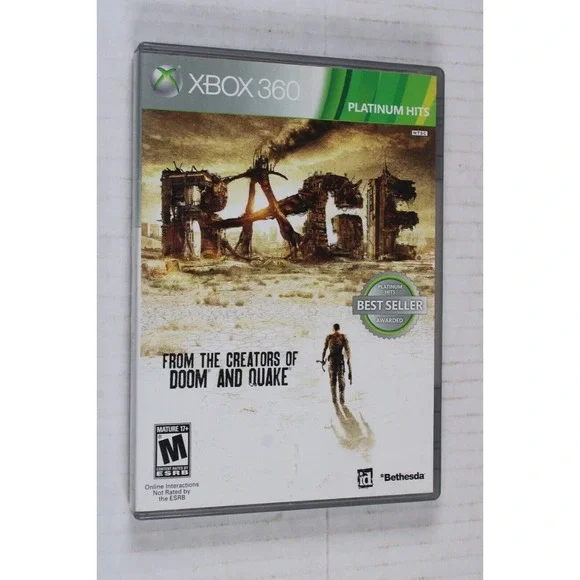 Rage (Microsoft Xbox 360, 2011) Complete Tested Working , Authentic