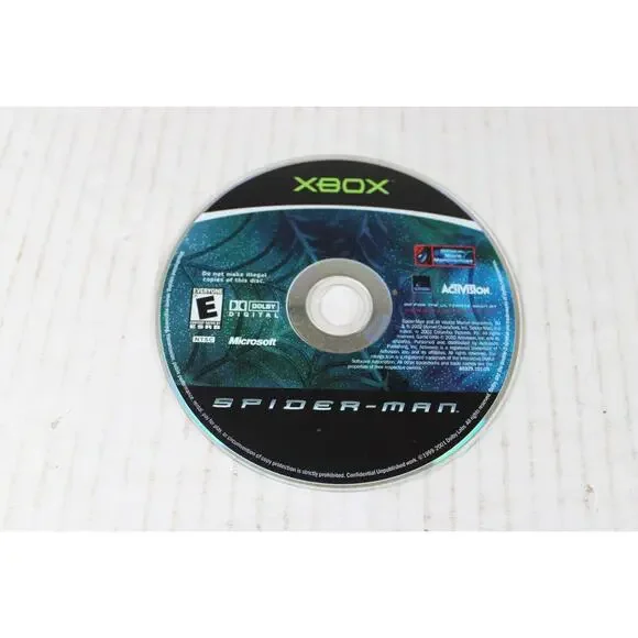 Spider Man (Microsoft Xbox, 2003) Authentic, game disc only, tested