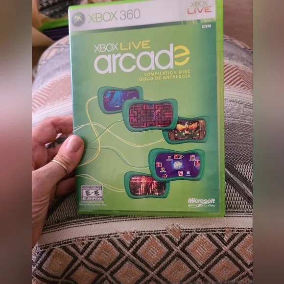 Microsoft Xbox 360 Live Arcade Green Game Case-used Great Condition