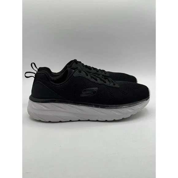 Skechers Men's D'Lux Ultra Black Premium Cushion Sneaker Choose Size10.5