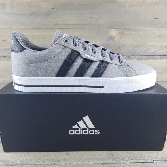 adidas Daily 3.0 Men's Skateboarding Casual Shoes Dove Grey Black White