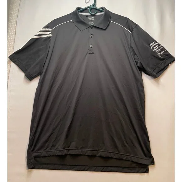 Adidas Golf polo shirt mens large climacool short sleeve 2013 Caan black