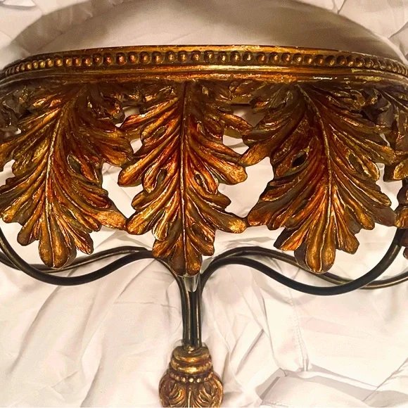 Beautiful gold leaf shelf