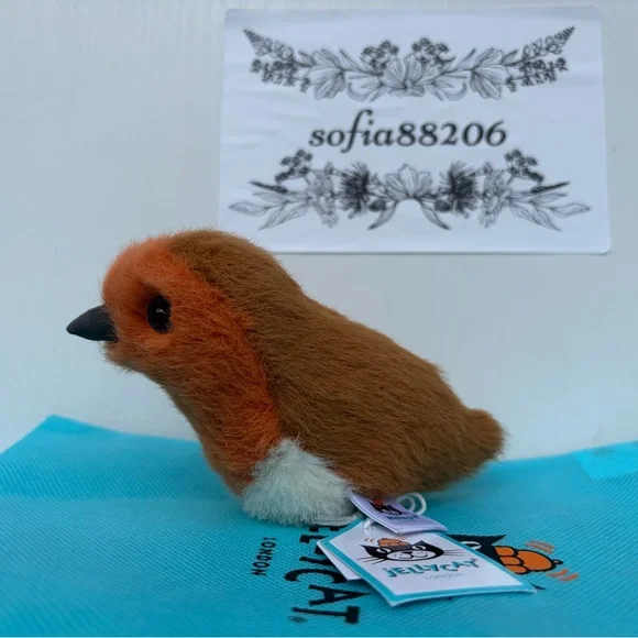 Jellycat Birdling Robin BNWT - RETIRED Rare 100% Authentic - Fast Ship from US