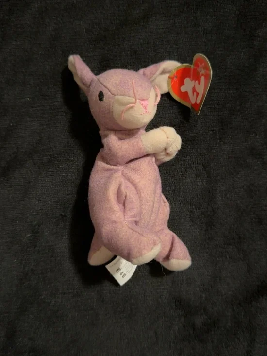 Ty Bunny Beanie Baby Plush with Heart Tag