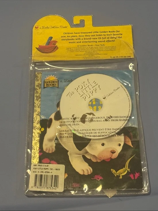 Little Puppy Storybook with CD - Blue and Yellow
