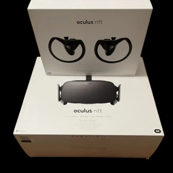Oculus rift S PC Virtual Reality Headset VR w/Box and Cable Used Meta Used