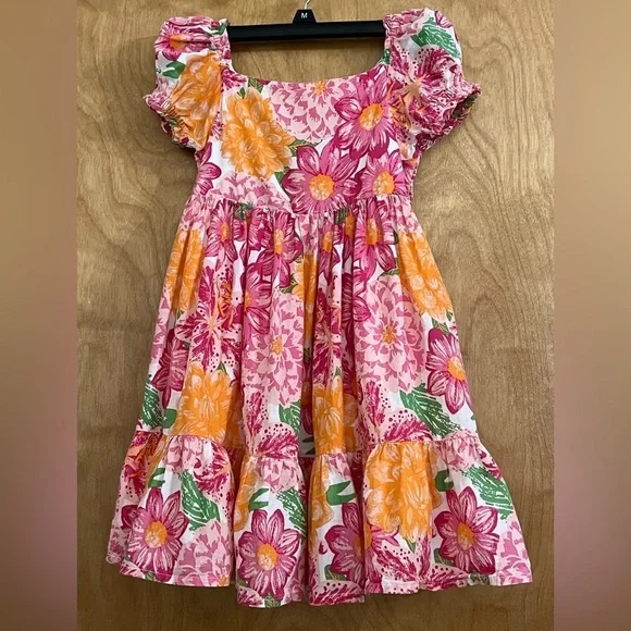 J by Joie Floral Pink and Orange Dress 5