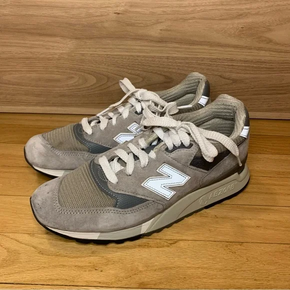 New Balance 998 Men's Grey Sneakers - Size 7