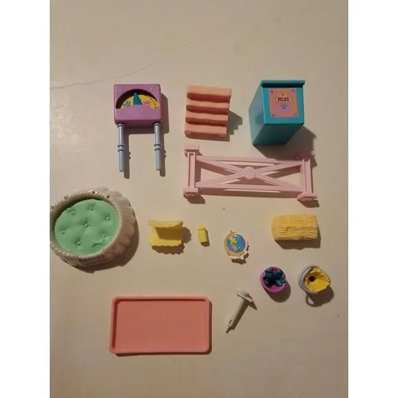 Lot Of 13 LPS Littlest Pet Shop Accessories Replacement Pieces Vtg 90s Vet