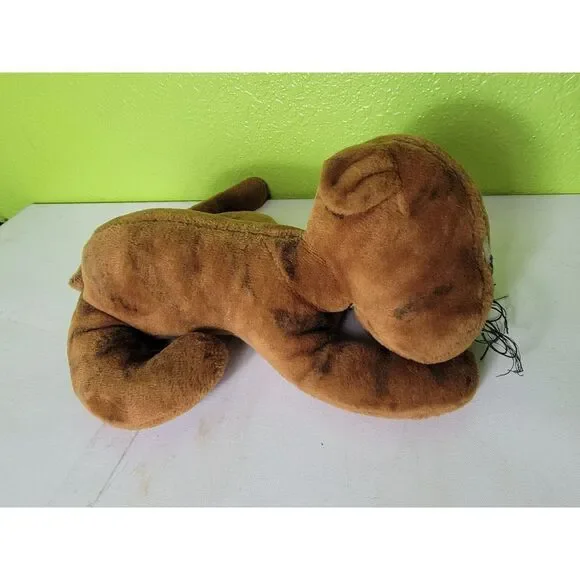 Vintage 1970s Plush Stuffed Toy Lion? Tiger? Dog? Vtg Retro 15