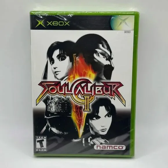 Soul Calibur II 2 Namco 2003 Microsoft Xbox Factory Sealed Black Label