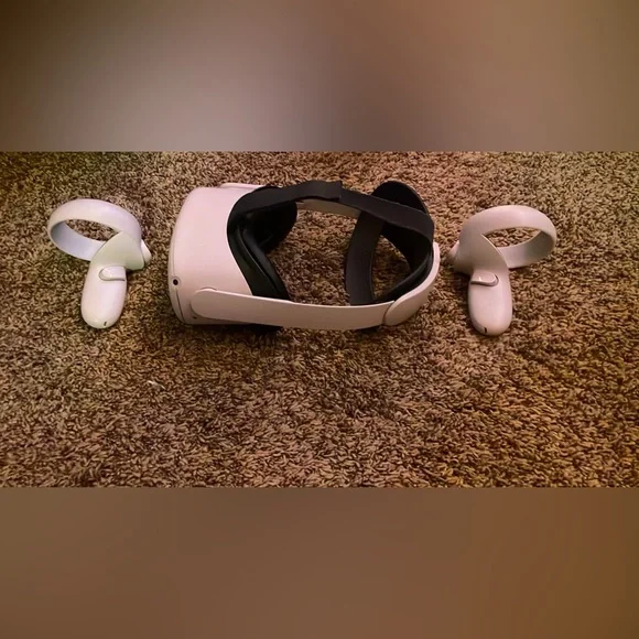 Oculus quest 2 with an elite strap and leather face padding