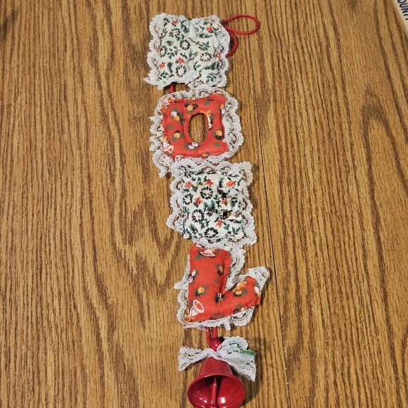 Vintage Emson Christmas Garland hanging decor NOEL Taiwan bell