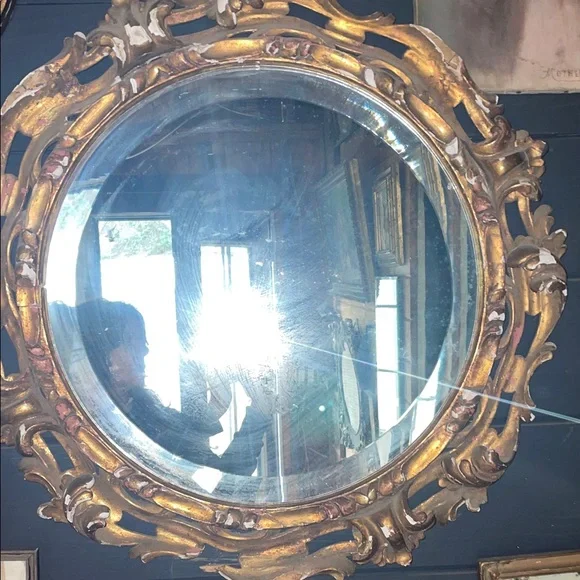 Elegant Gold Ornate Wall Mirror