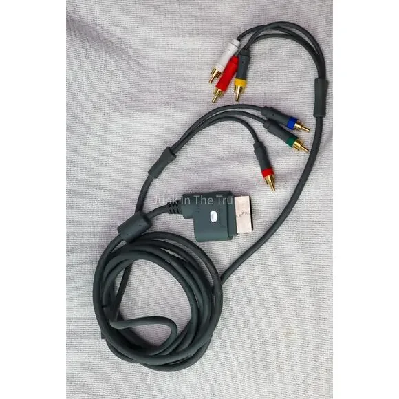 Genuine Official OEM Microsoft Xbox 360 Audio Video AV Composite Cable
