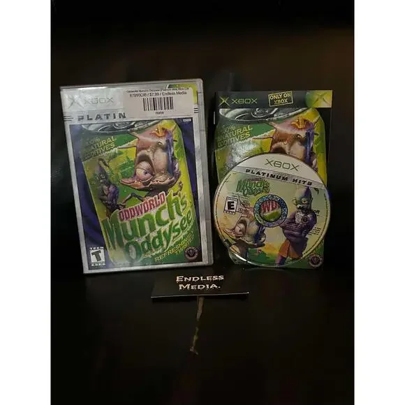 Oddworld Munch's Oddysee [Platinum Hits] Microsoft Xbox CIB Video Game