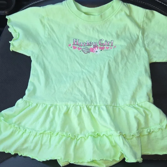 Harley Girl Montana Neon Lime Ruffle Dress 24 Months