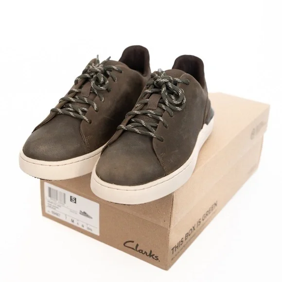 Clarks.‎ Men's Courtlite Lace Up Leather Casual Lace Shoe