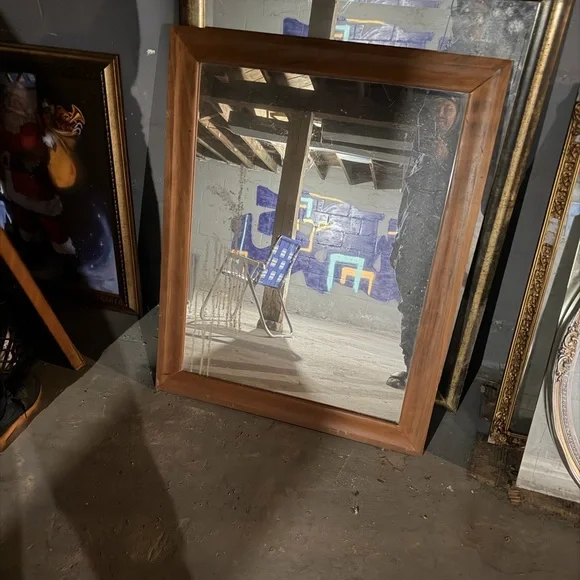 Wooden Framed Mirror