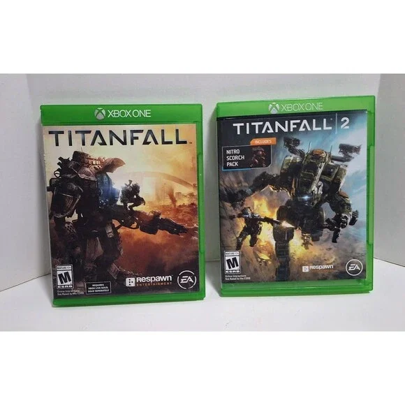 MICROSOFT XBOX ONE TITANFALL & TITANFALL 2 GAME LOT CIB COMPLETE IN BOX