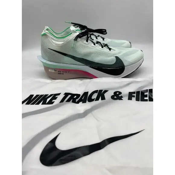 Nike ZoomX Vaporfly Next% 4 White Hyper Pink HF6414-101 Men's Size 11.5