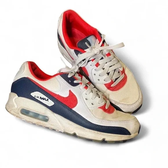 Nike Air Max 90 USA Denim White/Chile‎ Red/Midnight Navy DJ5170-100