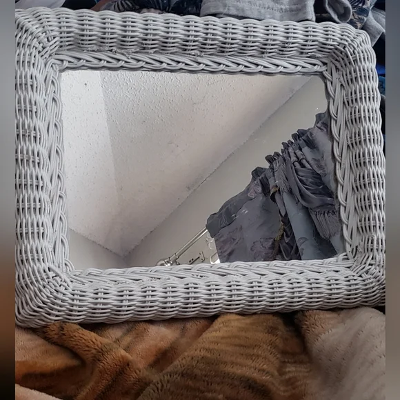 Vintage Wicker mirror