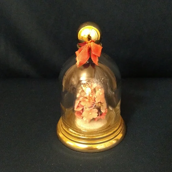 Vintage 1973 Avon Bell Jar Floral Bottle Field Flowers Fragrance Cologne