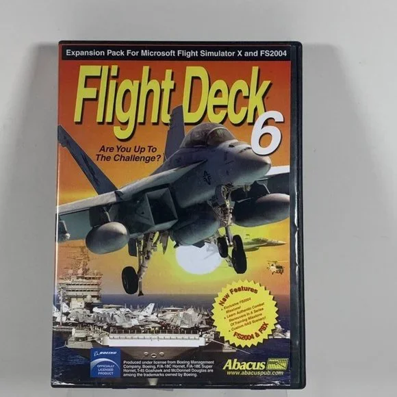 Abacus Microsoft Flight Simulator Flight Deck 6 PC FSX, ALL INSERTS Game