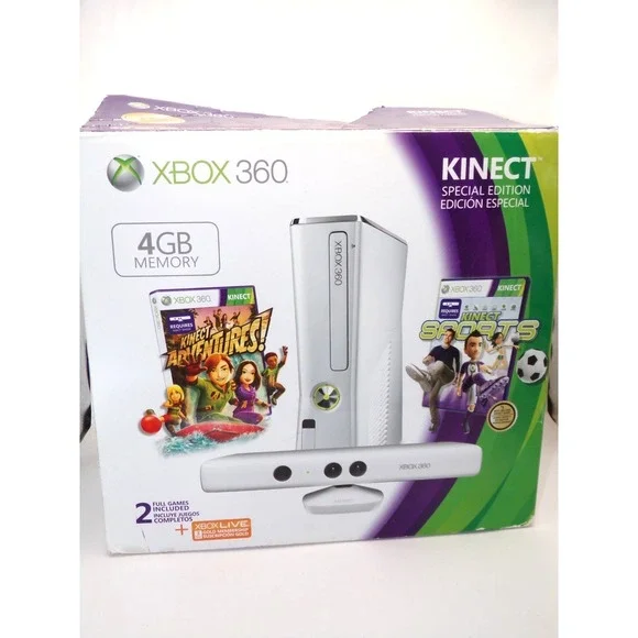 Box Only - Microsoft Xbox 360 Kinect special edition Console Bundle Empty