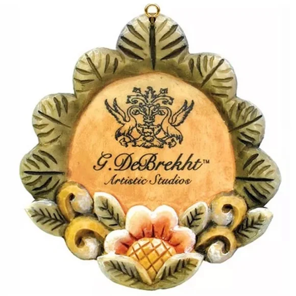 G.DEBREKHT Hand Painted Debrekht Flower Ornament Brand New