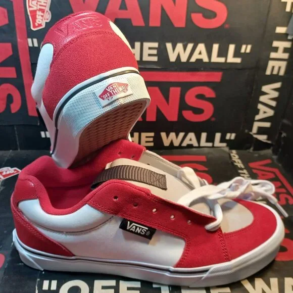 Vans Men's U.S. 13 Chukka Push LS Racing Red/White VN000CZW6RT
