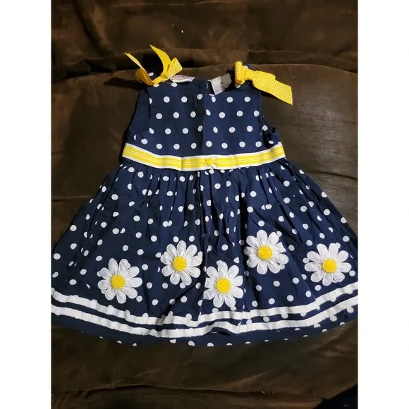 Blueberri boulevard navy floral dress size 18 months