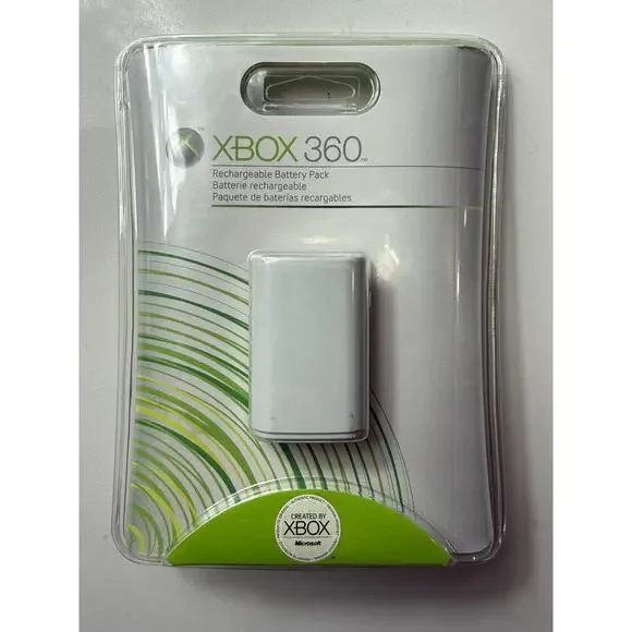 Microsoft Xbox 360 Rechargeable Battery Pack White Genuine - Brand New Sealed