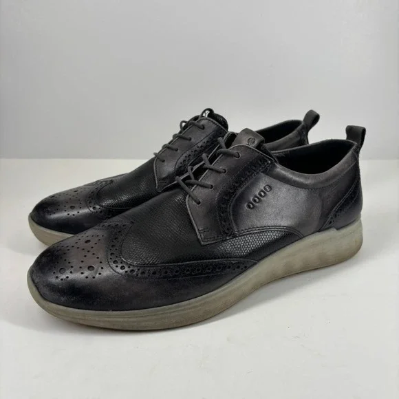 ECCO S-Classic Men's US‎ 9 Magnet Leather Brogue Wingtip Spikeless Golf Shoes