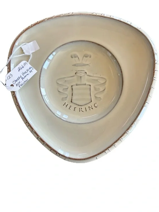 Palshus Pottery Denmark Cherry Herring Dish Danish Modern Jens Quistgaard
