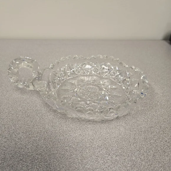 Crystal Starburst Candy Nappy Dish Tray