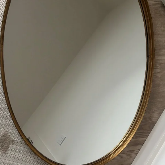 Gold antique mirror