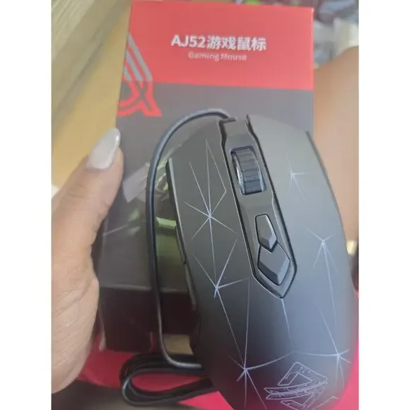 FIRSTBLOOD ONLY GAME. AJ52 Watcher RGB Gaming Mouse, Programmable 7 Button LED