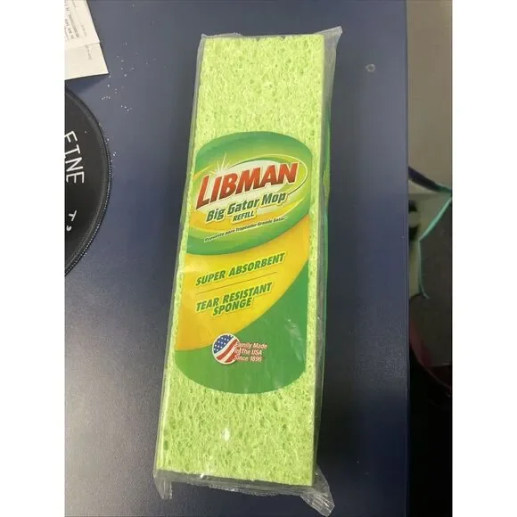 Genuine Libman Gator Mop Refill‎ Sponge #03961 Easy Change Refill New Sealed